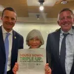 (L to R) Bruce Douglas, CEO, GRA;  Laurence Tubiana, CEO, European Climate Foundation; Ben Backwell, CEO,GWEC;