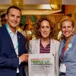 (L to R) Bruce Douglas, CEO, GRA; Helen Clarkson, CEO, Climate Group;  Julia Souder, CEO, LDES Council